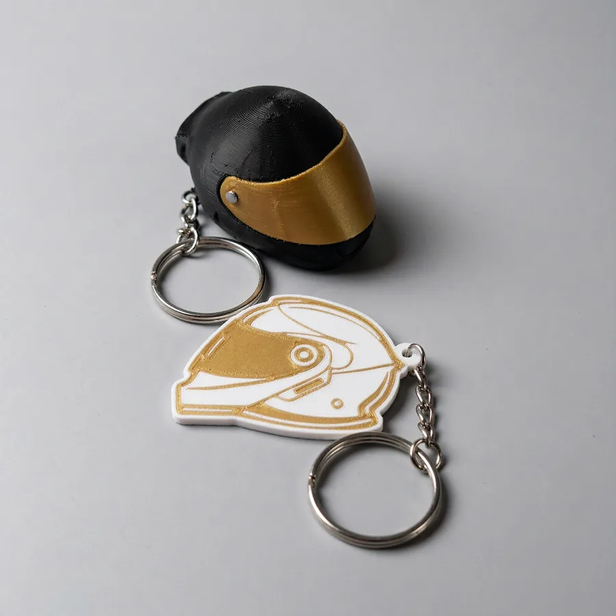 Llaveros con forma de casco de moto